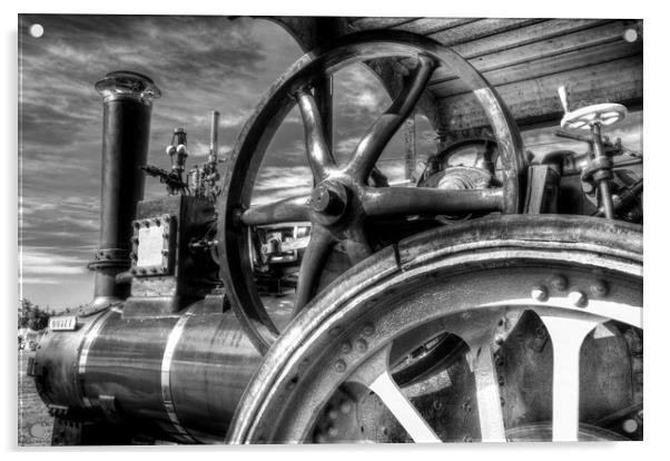 Clayton and Shuttleworth Traction engine Acrylic by David Pyatt