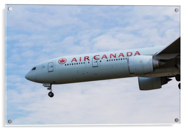 Air Canada Boeing 777 Acrylic by David Pyatt