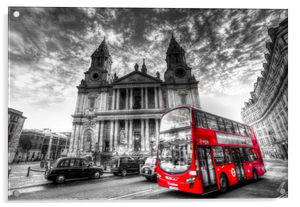 St Paul's Cathedral London Acrylic by David Pyatt
