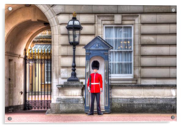 Buckingham Palace Queens Guard Acrylic by David Pyatt