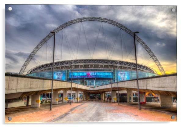 Wembley Stadium London Acrylic by David Pyatt