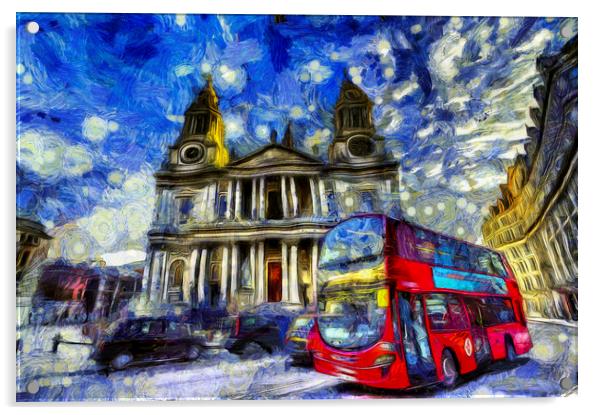 Vincent Van Gogh London Acrylic by David Pyatt