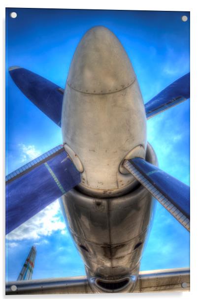 Ilyushin IL-18 Turboprop Engine Acrylic by David Pyatt