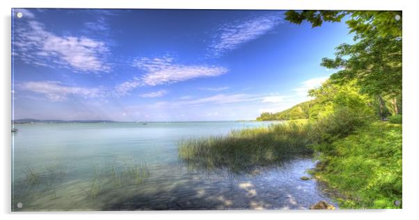 Lake Balaton Hungary Acrylic by David Pyatt