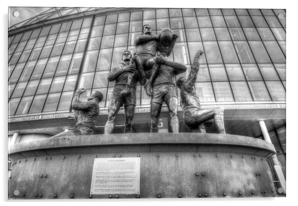 Rugby League Legends Statue  Acrylic by David Pyatt