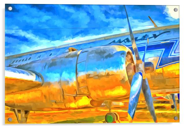 Aviation Pop Art Acrylic by David Pyatt