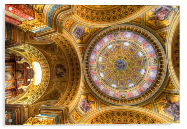St Stephens Basilica Budapest Acrylic by David Pyatt
