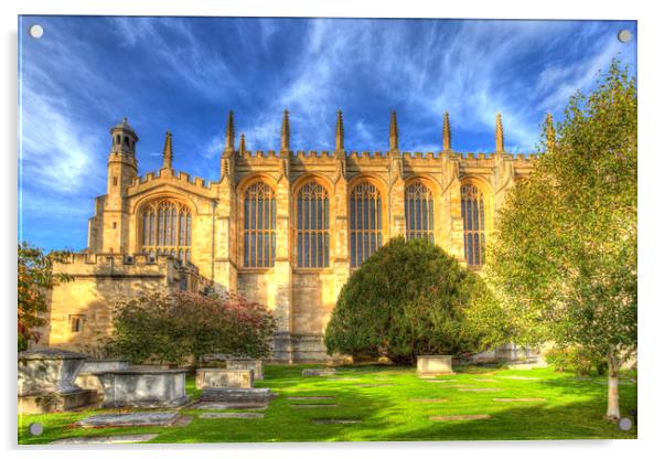 Eton College Chapel Acrylic by David Pyatt