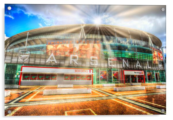 Emirates Stadium  Acrylic by David Pyatt