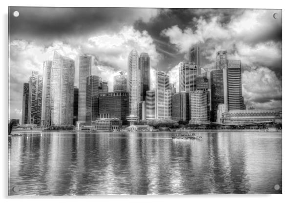 Singapore Marina Bay Sands Acrylic by David Pyatt