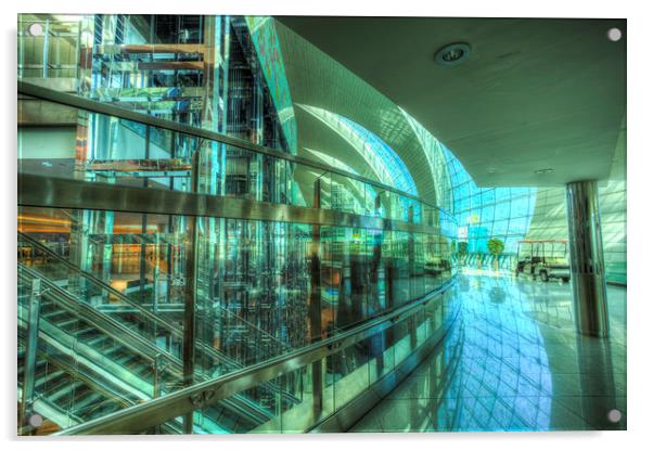 Dubai International Airport Acrylic by David Pyatt
