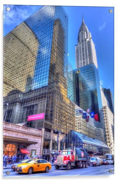 Chrysler Building New York Acrylic by David Pyatt