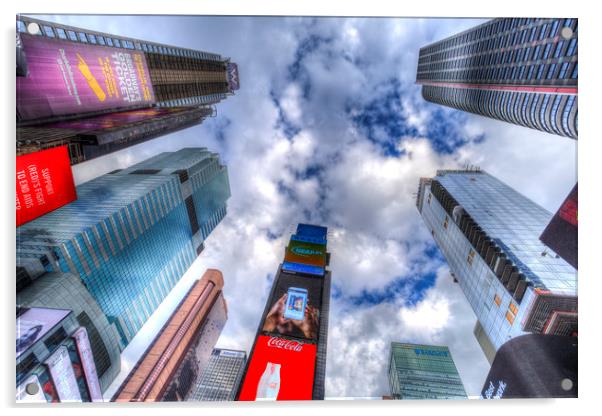 Times Square Heaven Acrylic by David Pyatt