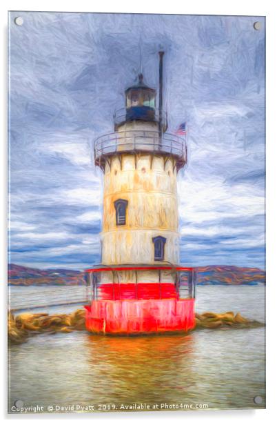 Sleepy Hollow Lighthouse Art Acrylic by David Pyatt