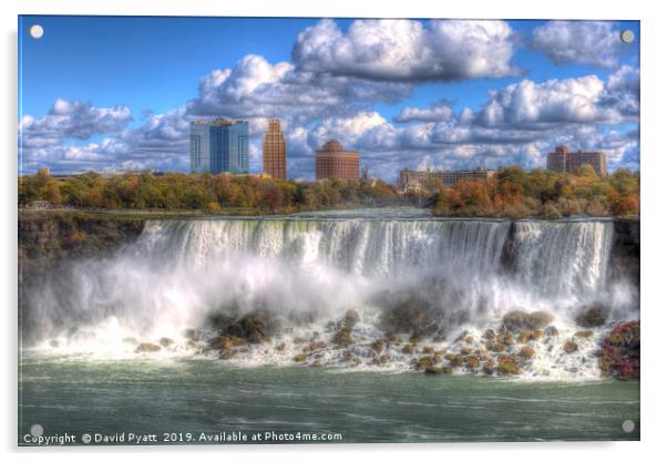 Niagara Falls Canada Acrylic by David Pyatt