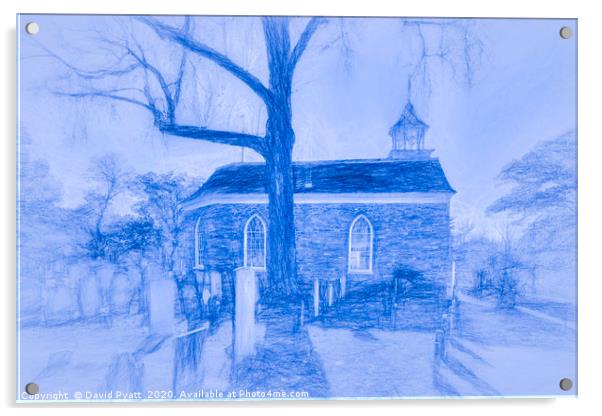 Old Dutch Church Sleepy Hollow Art Acrylic by David Pyatt