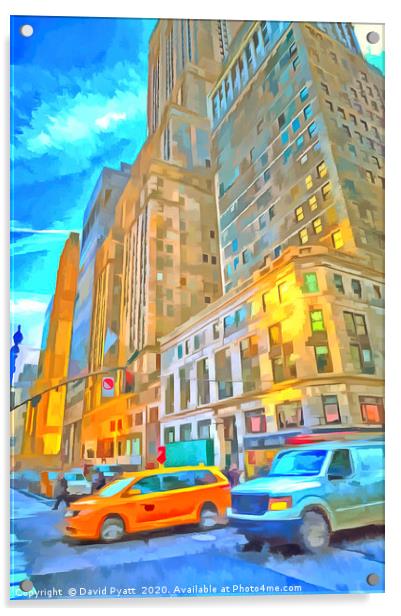 New York Pop Art Acrylic by David Pyatt