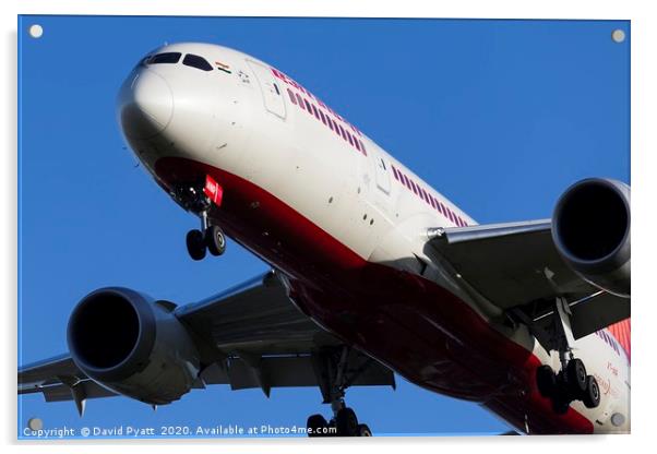 Air India Boeing 787  Acrylic by David Pyatt