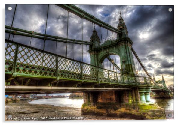 Hammersmith Bridge London Acrylic by David Pyatt