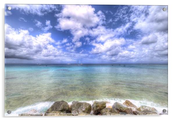 Caribbean Summer Day    Acrylic by David Pyatt