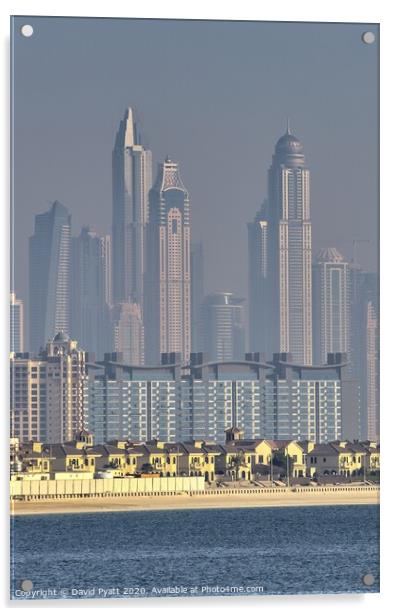 Dubai Desert Paradise  Acrylic by David Pyatt