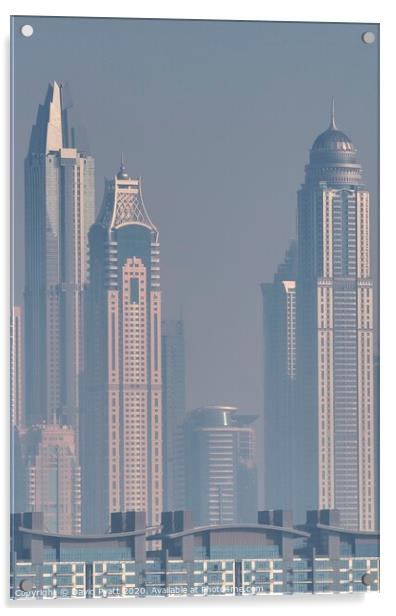 Architecture Of Dubai  Acrylic by David Pyatt