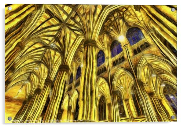 The Van Gogh Cathedral  Acrylic by David Pyatt