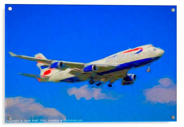 British Airways Boeing 747-436 Art Acrylic by David Pyatt