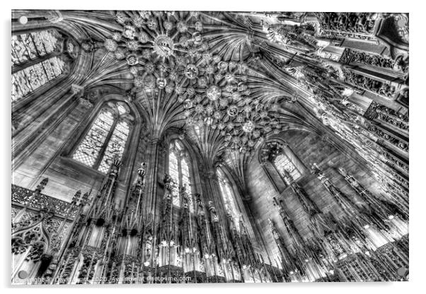 St Giles Cathedral Thistle Chapel Acrylic by David Pyatt