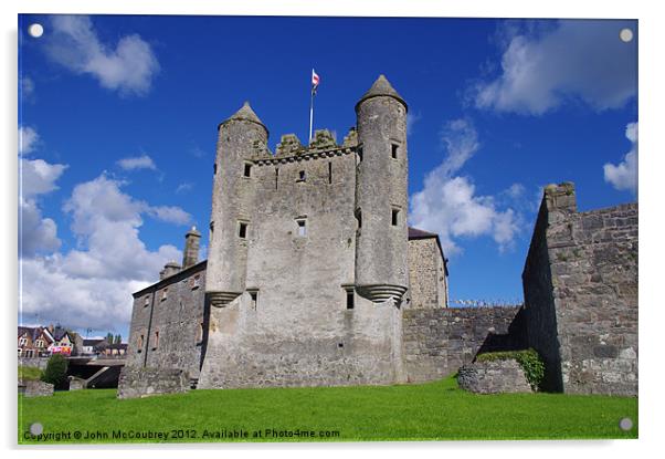 Enniskillen Castle Acrylic by John McCoubrey