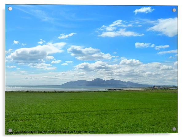 County Down in Summer Acrylic by John McCoubrey