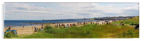 Seaburn beach panorama Acrylic by eric carpenter