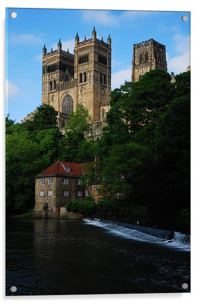 Durham cathedral Acrylic by eric carpenter