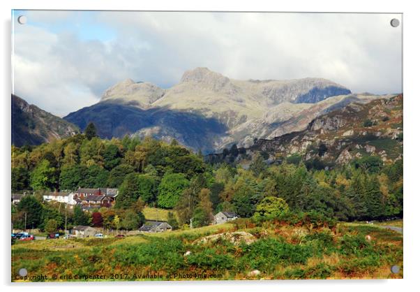 langdale view Acrylic by eric carpenter