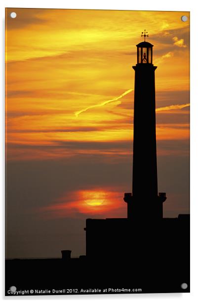 The Lighthouse at Margate Acrylic by Natalie Durell