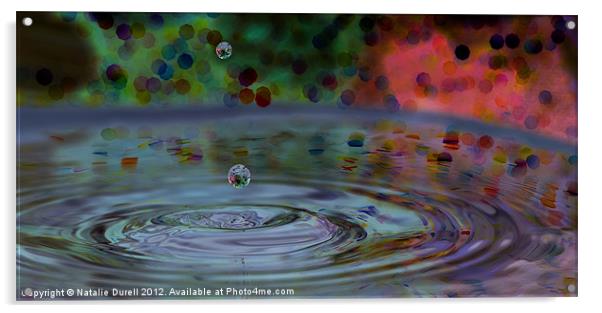 Drop on Drop Acrylic by Natalie Durell