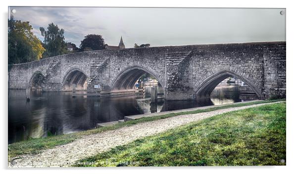 A VIEW TO A BRIDGE Acrylic by Rob Toombs