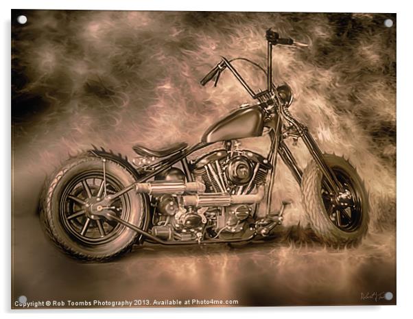THE DEVILS RIDE Acrylic by Rob Toombs