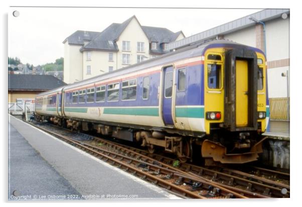 ScotRail Class 156, Oban, 2002 Acrylic by Lee Osborne