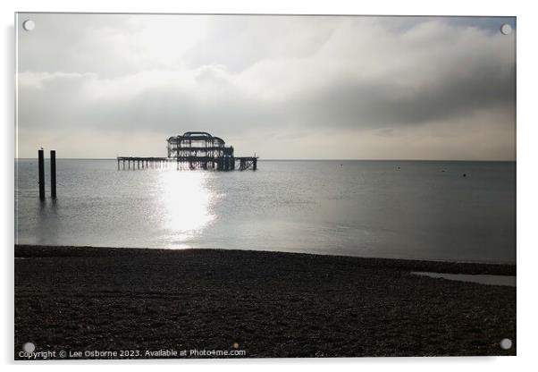 West Pier Ruins, Brighton Acrylic by Lee Osborne