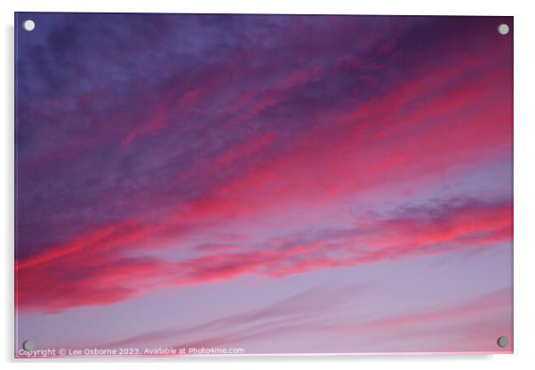 Scottish Sunset Acrylic by Lee Osborne