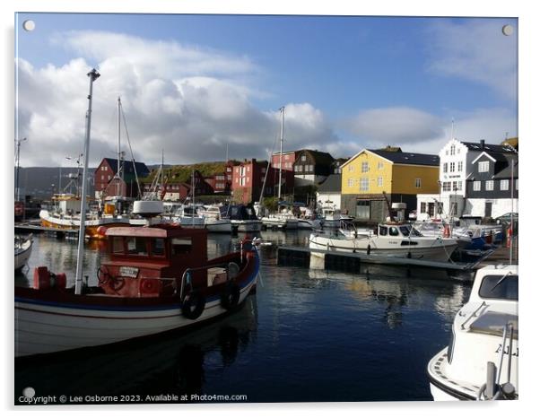 Harbour, Tórshavn, Faroe Islands Acrylic by Lee Osborne
