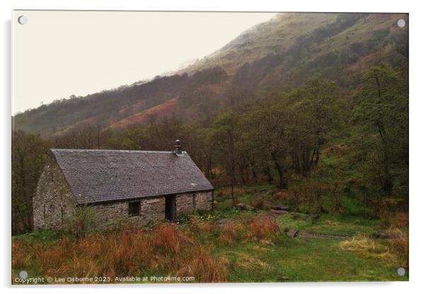 Doune Byre Bothy,  West Highland Way Acrylic by Lee Osborne