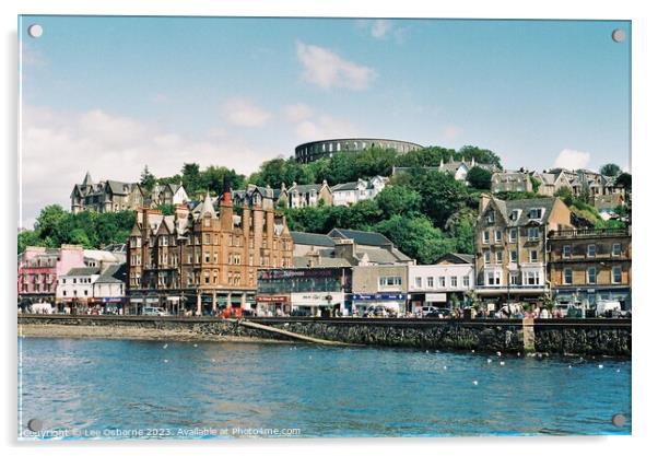 Oban From The Sea Acrylic by Lee Osborne