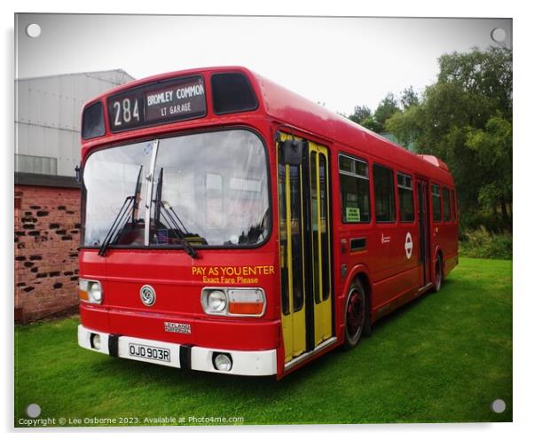London Transport Leyland National - LS103 Acrylic by Lee Osborne