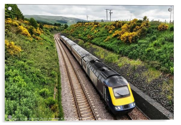ScotRail Inter7City High Speed Train, Gleneagles Acrylic by Lee Osborne