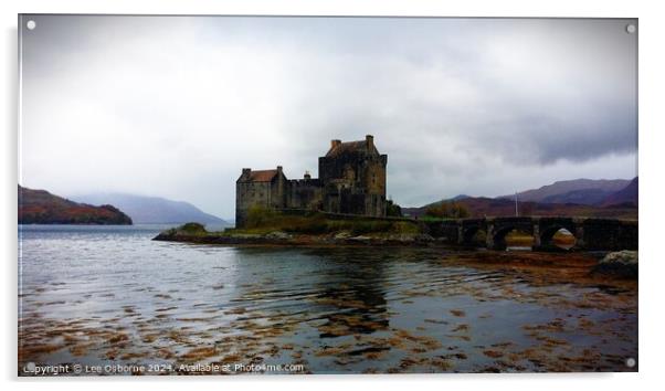 Eilean Donan Castle Acrylic by Lee Osborne