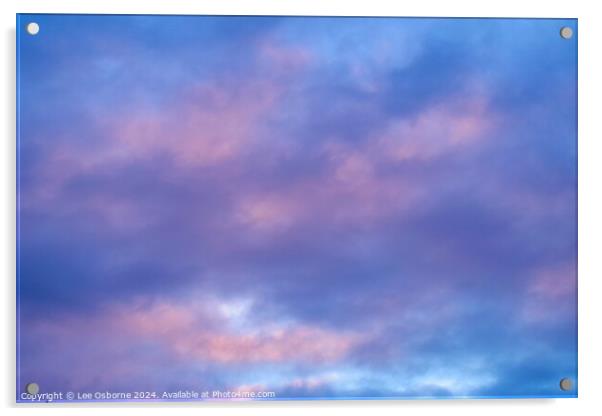 Evening Sky 1 Acrylic by Lee Osborne