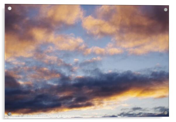 Evening Sky 7 Acrylic by Lee Osborne