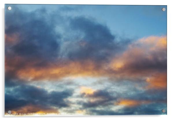 Evening Sky 9 Acrylic by Lee Osborne